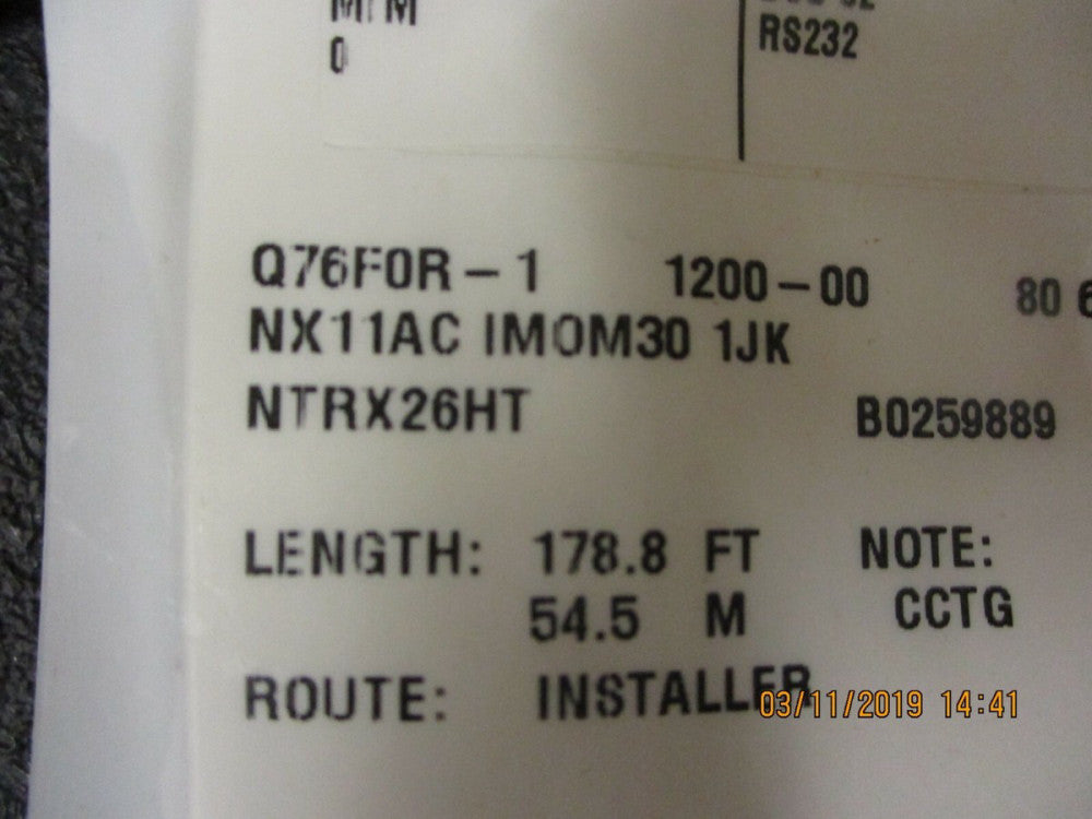 NORTEL, NTRX26HT, 54.5 M CABLE, BRAND NEW!