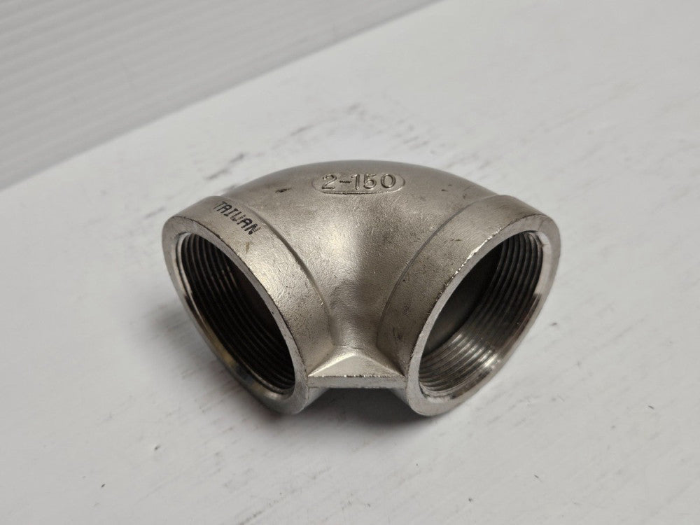 TC 304 SS Stainless 90° Elbow Fitting 2" Npt 150