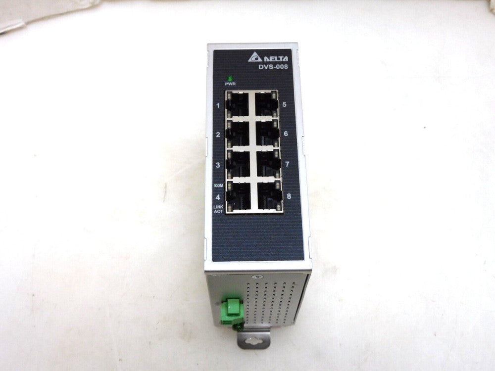 DELTA DVS-008I00 INDUSTRIAL ETHERNET SWITCH 12-48VDC 0.18A DVS-008