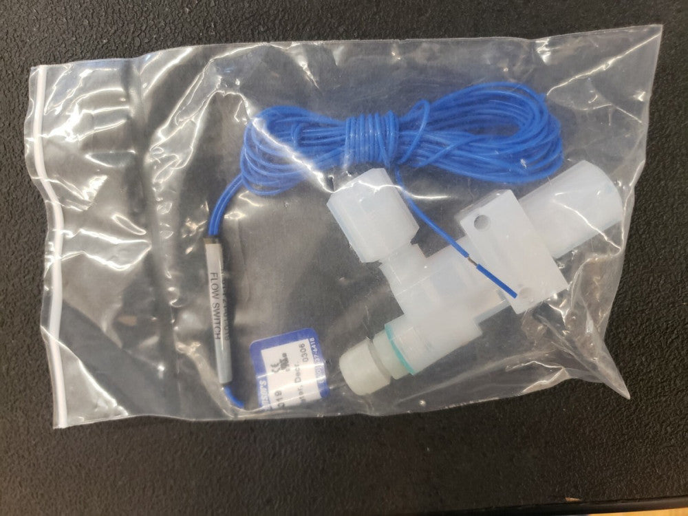NEW, MALEMA, M-61-F21-01-019, Flow Switch, PFA 1/4" Flare, SPST N.O., 50cc H2o, 