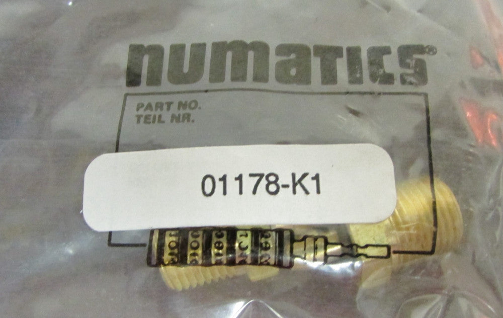 NUMATICS 01178 K1 Valve Fitting *PACKAGE OF 2*