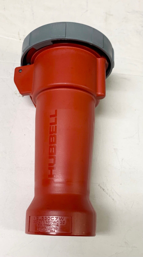 HUBBELL HBL530C7W 3 Pole 30 AMP Cooper 530C7W 277 280 VAC 3 Phase 15 HP