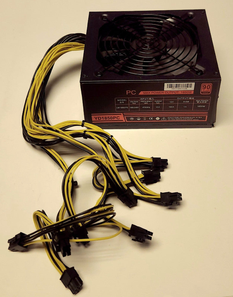 90 PLUS GOLD YD1850PC Power Supply LW1850PG PC MAX Power Outlet 1850 W