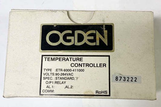 OGDEN ETR 9300 411000 Temperature Controller Relay ETR-9300 90-264 VAC