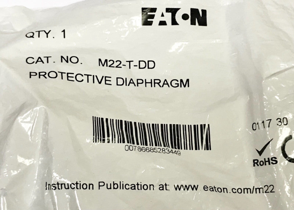 EATON M22-T-DD Dual Push Button Protective Diaphragm M22 T DD