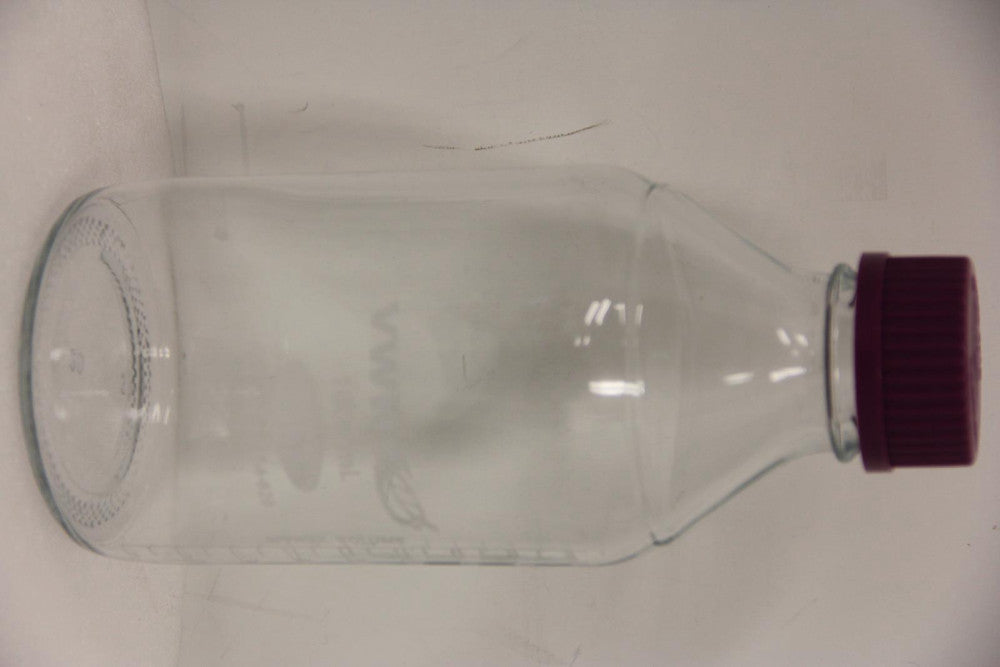 Lot of 6 VWR 10754-820 89000-240 1000mL Media Storage Bottles + Screw Caps
