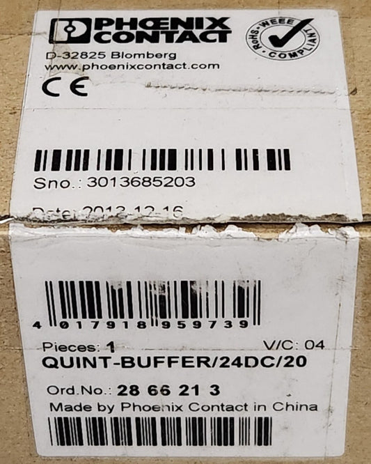 PHOENIX CONTACT QUINT Buffer 24 DC 20 Voltage Buffer QUINT-BUFFER/24DC/20