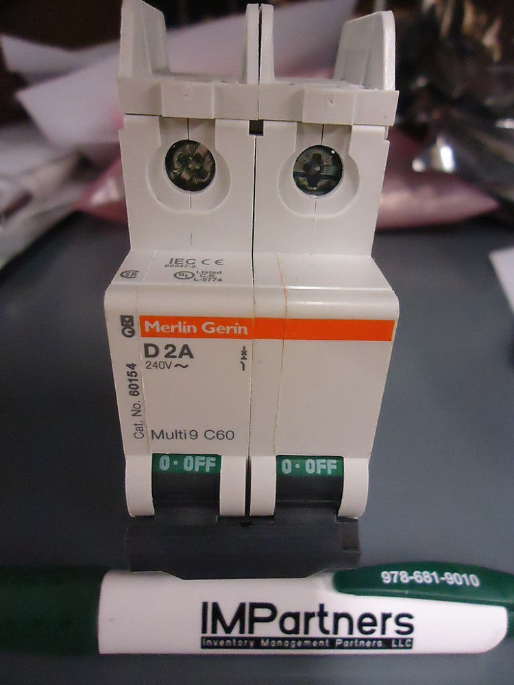 New, Square D, 60154 Circuit Breaker. 2A 240V. 2P 