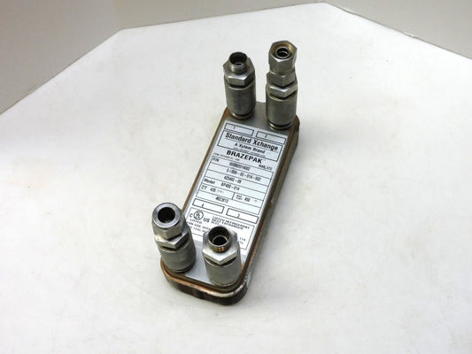 Standard Xchange BP400-014 Brazed Plate Heat Exchanger 568602014002 3/4" npt