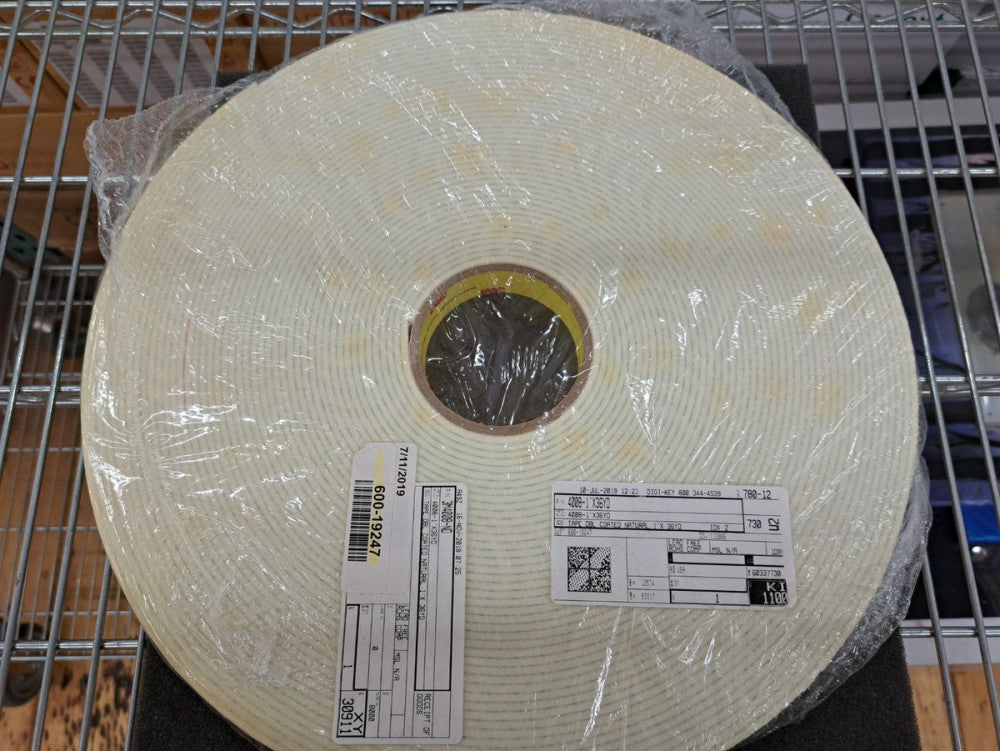 New, 3M, 4008-1X36YD, TAPE DBL SIDED NATURAL 1"X36YDS, 36 Yards