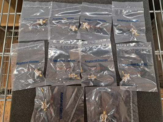 New, Amphenol, 112551, CONN BNC PLUG .141 S/R CABLE, Sold as lots of 11pcs