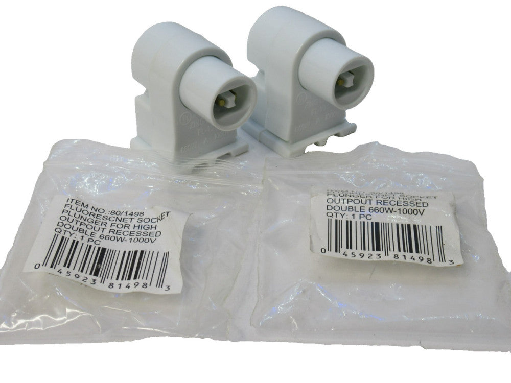 (NEW - Lot of 2) SACO / NUVO 80/1498 , 80-1498 660W-1000V Fluorescent Socket