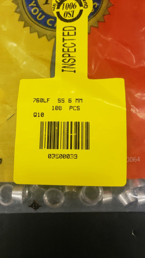 New, Ham-Let, 760LF-SS-6MM, Front Ferrule 760LF SS 6 MM