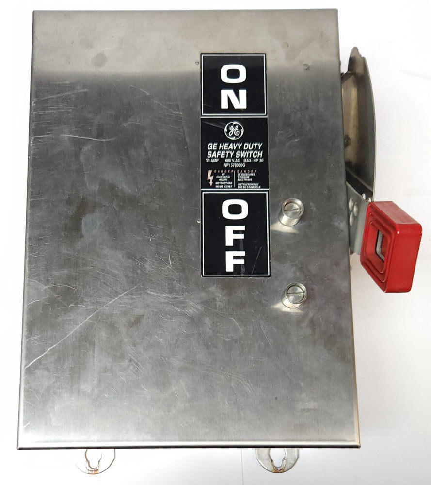 GENERAL ELECTRIC THN3361SS 3 Pole 30 AMP Stainless Steel Safety Switch NP1578000