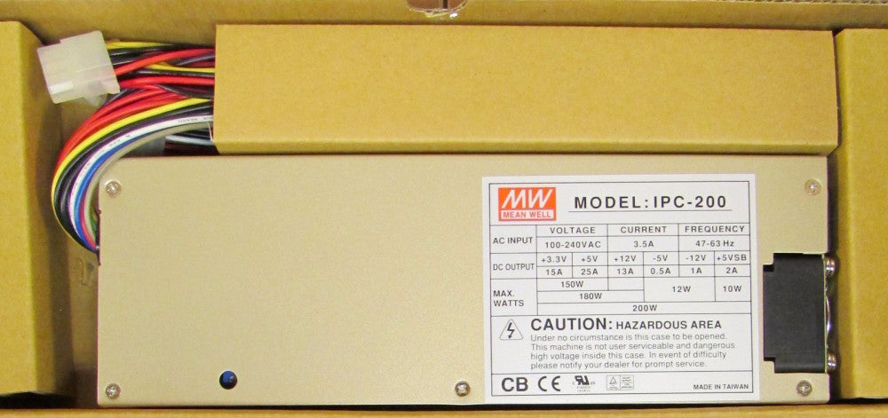 MW MEAN WELL Model ICP-200 AC In 100-240 VAC DC Out 3.3-12V Power Supply ICP 200