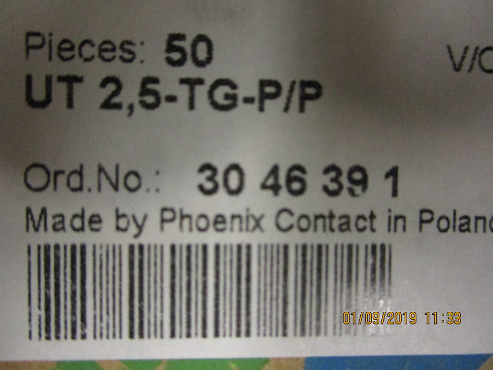 3046391 Phoenix Contact Discon Terminal Block 4 POS Screw BRAND NEW!@ 5 Pieces