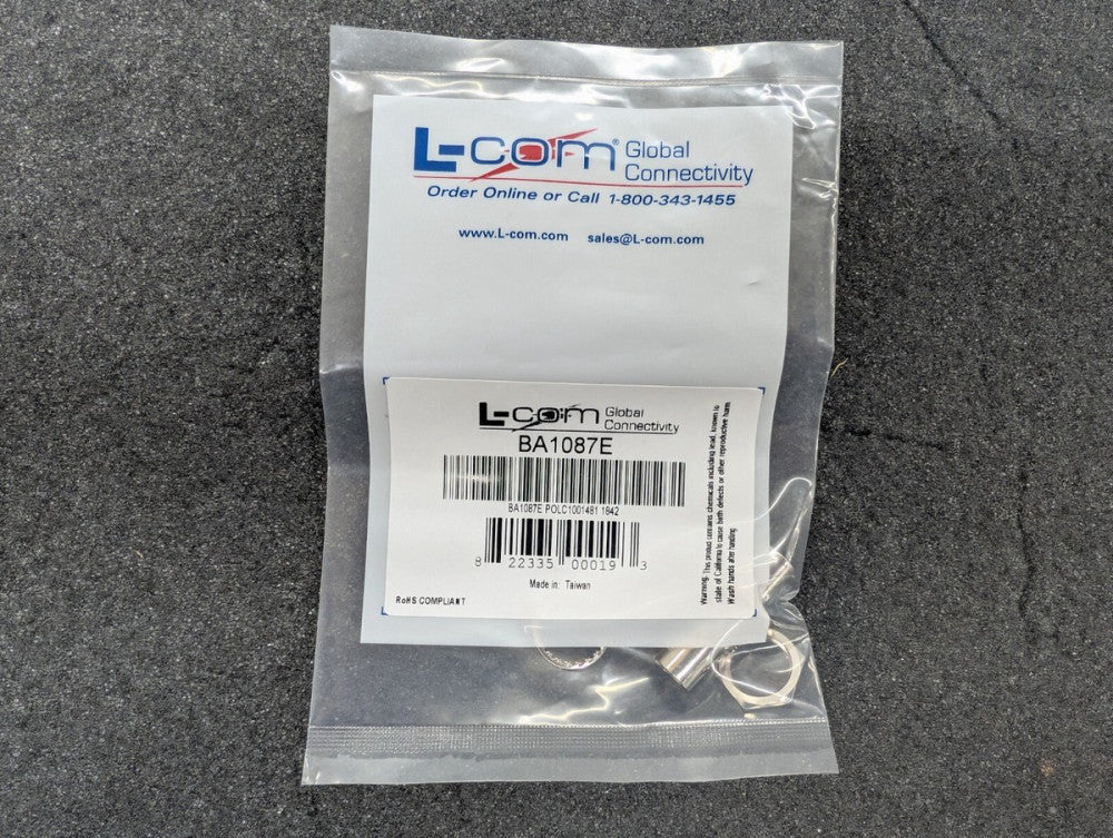 New, L-Com, BA1087E, COAX ADAPT BNC TO BNC - Lot of 9pcs