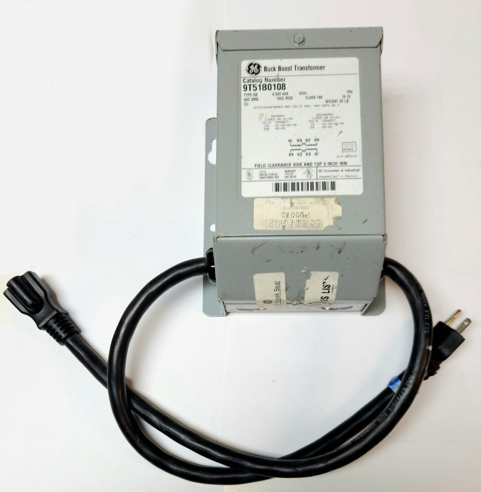 GENERAL ELECTRIC 9T51B0108 Buck Boost Transformer Type QB 0.5 KVA Single Phase