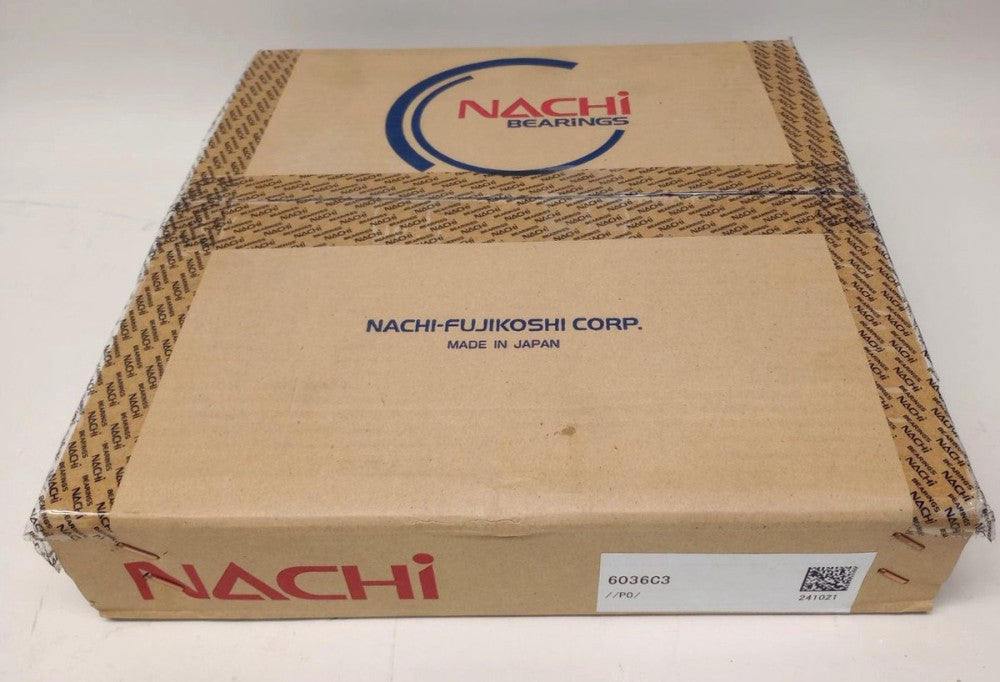 Nachi 6036C3 Deep Groove Ball Bearing 180mm ID 280mm OD 46mm Width Open