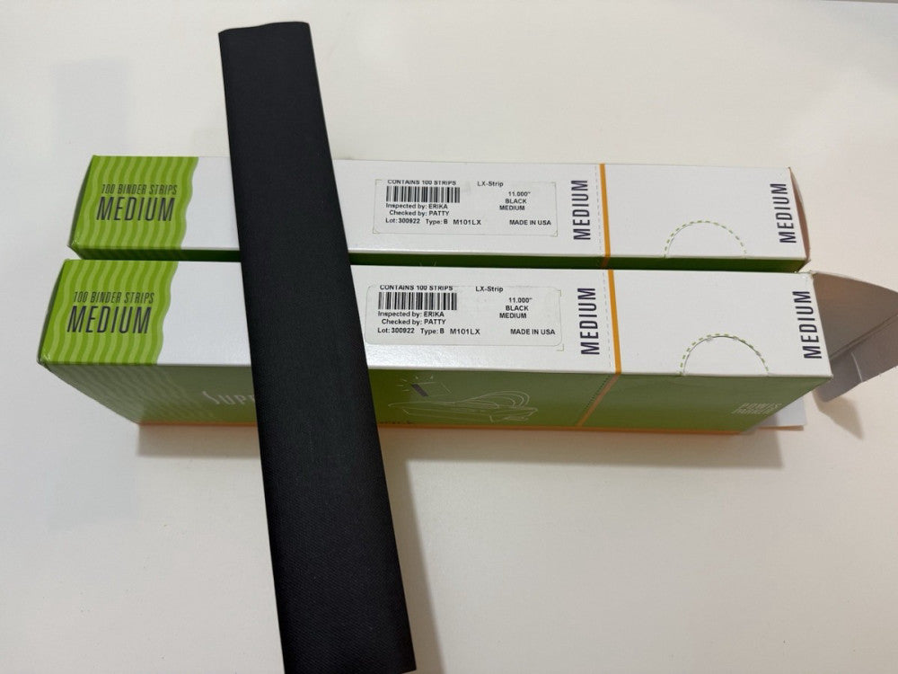 Lot of 2 - Powis Fastback 11" Medium Black LX Strip M101LX - 100 Per Box