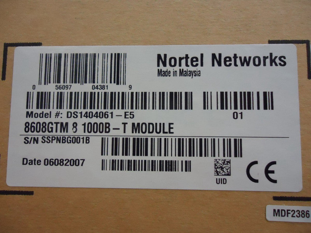 DS1404061-E5 NORTEL NETWORKS 8608GTM 8 1000B-T MODULE (ROHS) BRAND NEW!