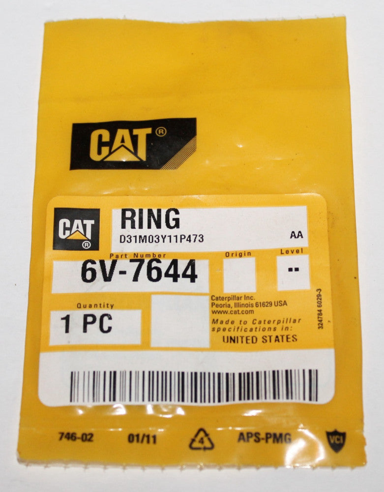CATERPILLAR CAT 6V 7644 Snap Ring D31M03Y11P473