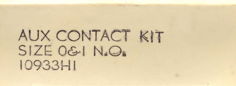 EATON CUTLER HAMMER 10933H1 10933H1A Size 0 Size 1 Auxiliary Contact NO