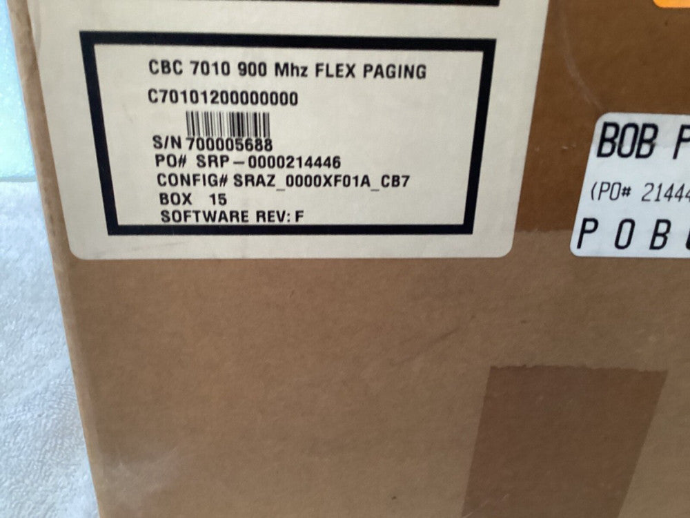 CANNON CBC 7010-900 Mhz FLEX PAGING LOAD BANK CAPACITOR CONTROLLER
