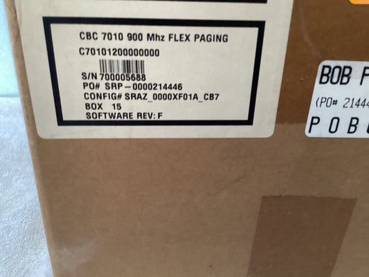 CANNON CBC 7010-900 Mhz FLEX PAGING LOAD BANK CAPACITOR CONTROLLER
