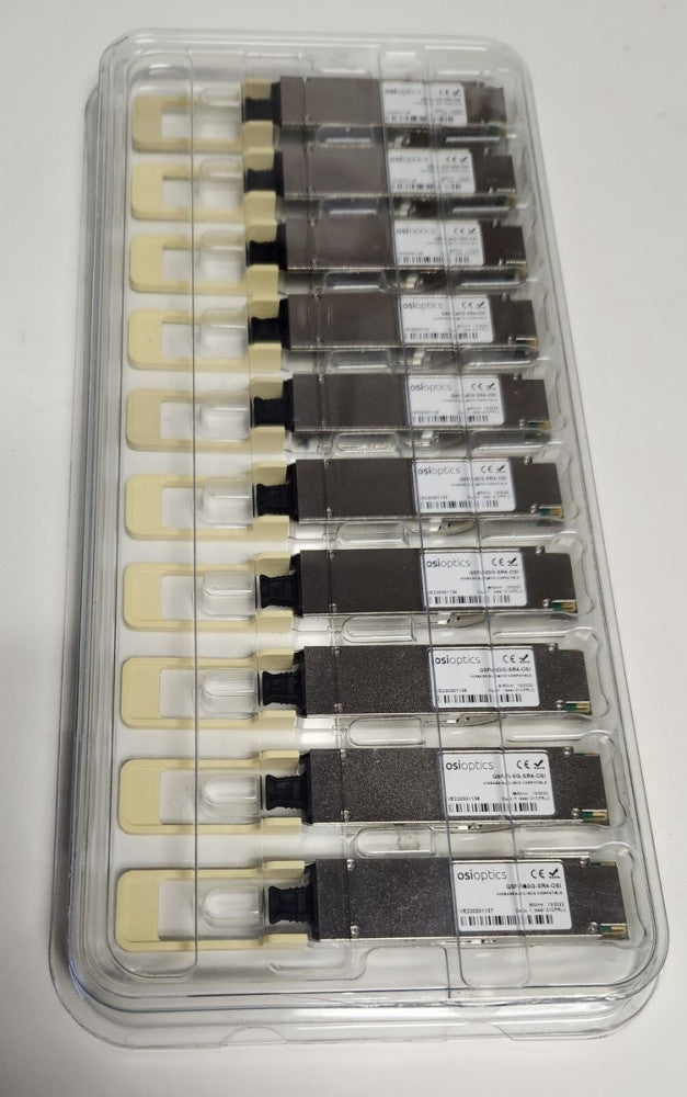 LOT OF 10 OSIOPTICS QSFP 40G SR4 OSI 40GBASE SR4 CISCO Compatible Transceiver