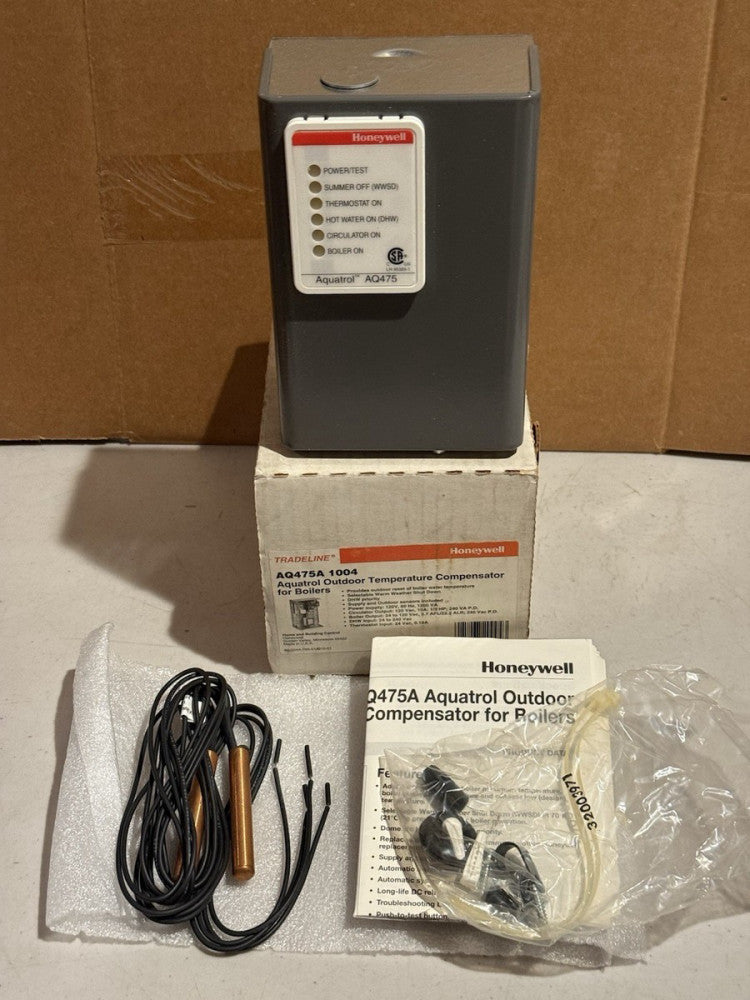 Honeywell AQ475A 1004 Aquatrol Outdoor Temperature Compensator for Boilers - New