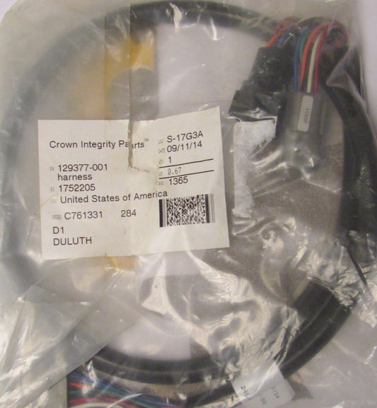 CROWN 129377 001 Forklift Wiring Harness 24534 C761331 REV F JC601 JC602