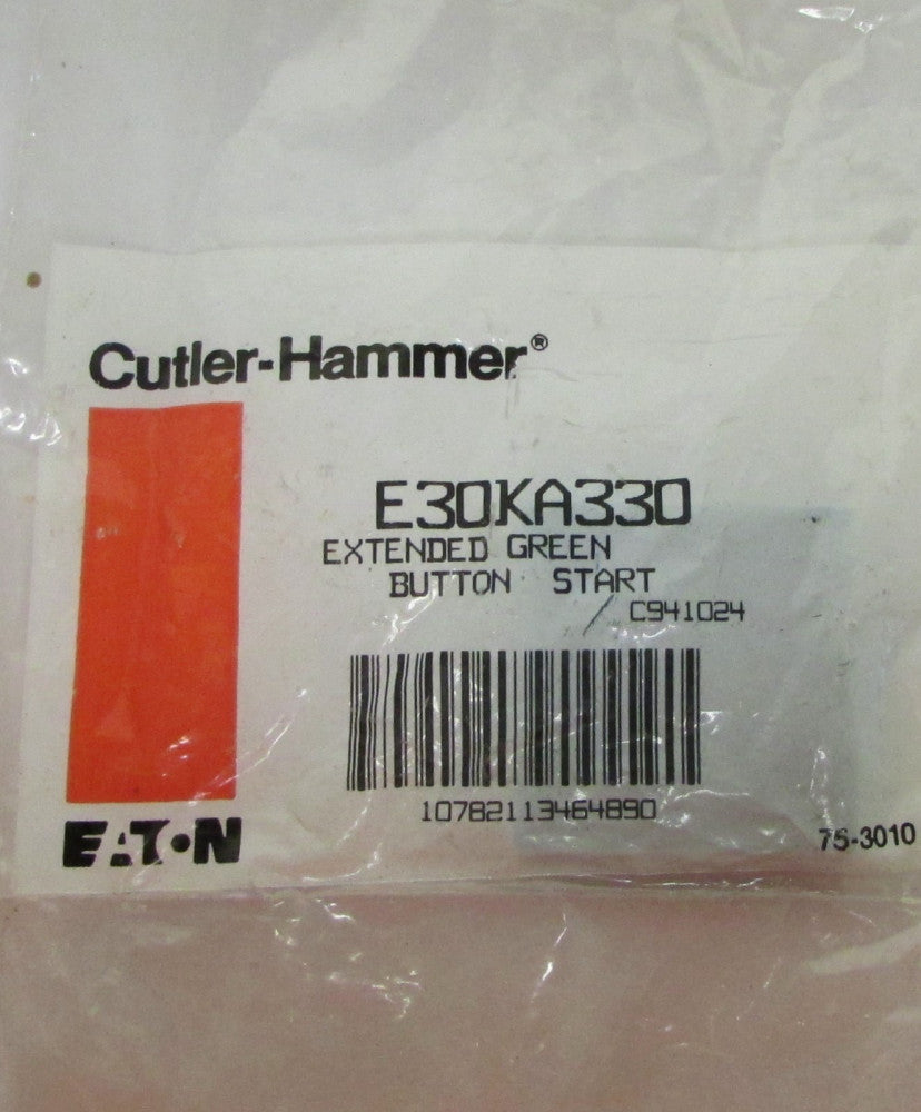 CUTLER HAMMER E30KA330 E30 GREEN Extended START Button E30K A330