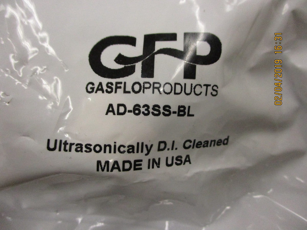AD-63SS-BL GASFLO Blank (blind) Plug, CGA-632,4,6,8,40,42 BRAND NEW!