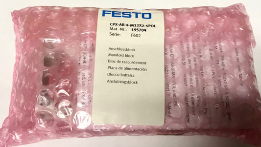 SEALED FESTO CPX AB 4 M12X2 5POL Modular Connection Terminal Block 195704