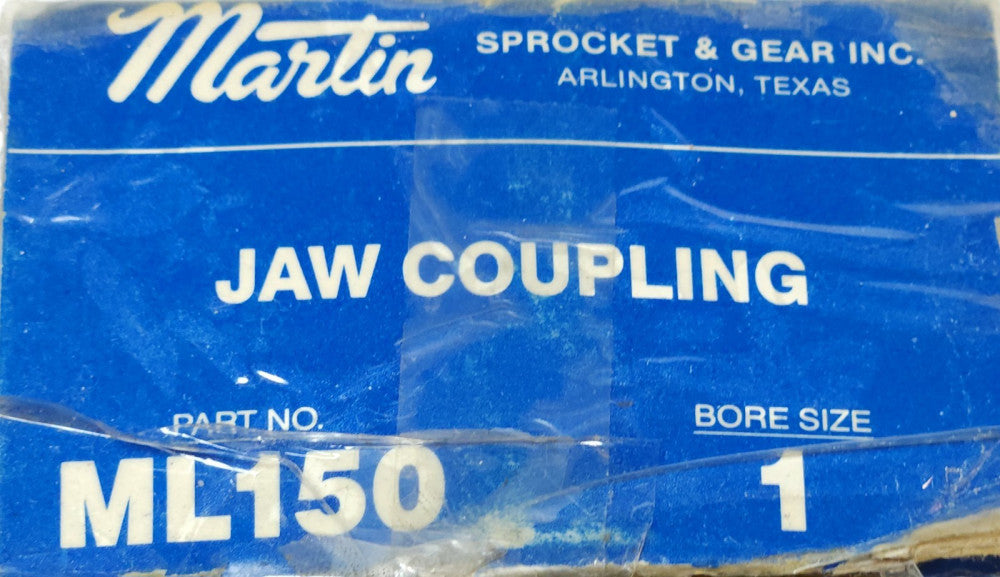 MARTIN ML150 JAW COUPLING Bore Size 1 ML150-1 BORE 1"