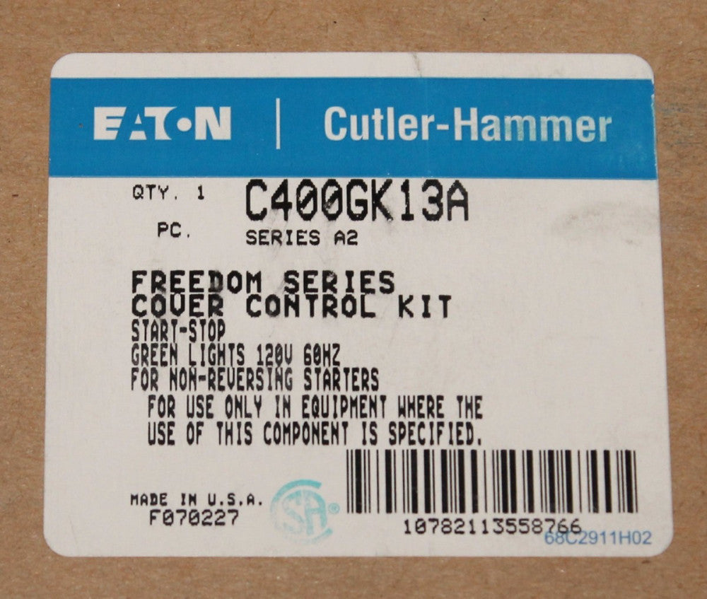 EATON CUTLER HAMMER START STOP 120V Green Light Cover Control Kit C400GK13A