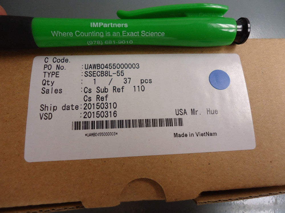 Misumi SSECB8L-55mm Mini Linear Guide, Extra Long Block, Light Preload. New!
