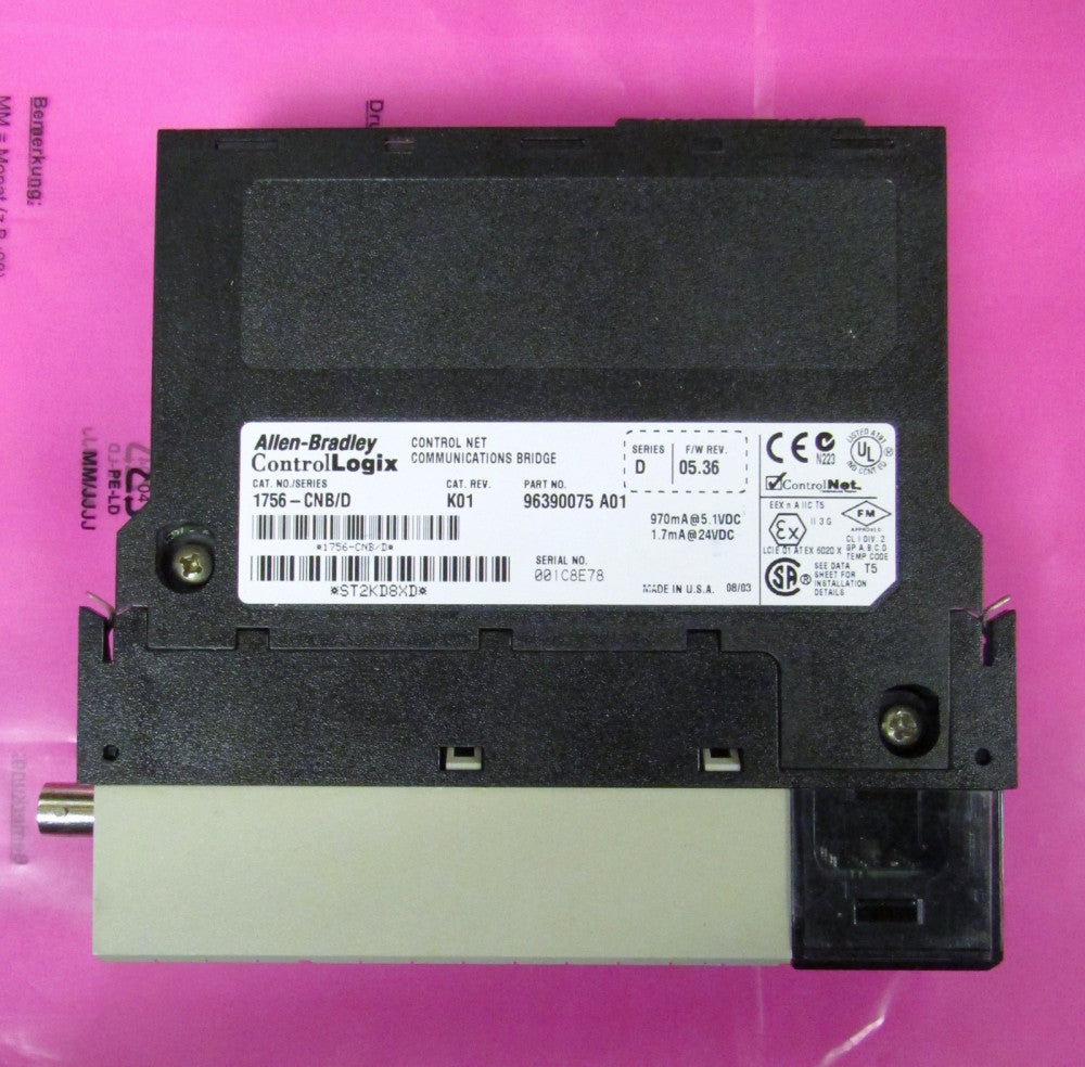 ALLEN BRADLEY 1756 CNB Series D Rev K01 Control Net Communications Bridge