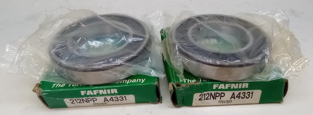 Fafnir 212NPP A4331 Ball Bearing Deep Groove 60X110X22 Double Sealed (Pack of 2)