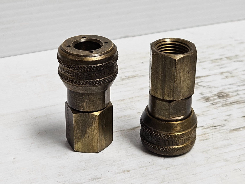 Hansen Series 8000 Brass Hydraulic Quick Connect Coupling Plug Fitting D9