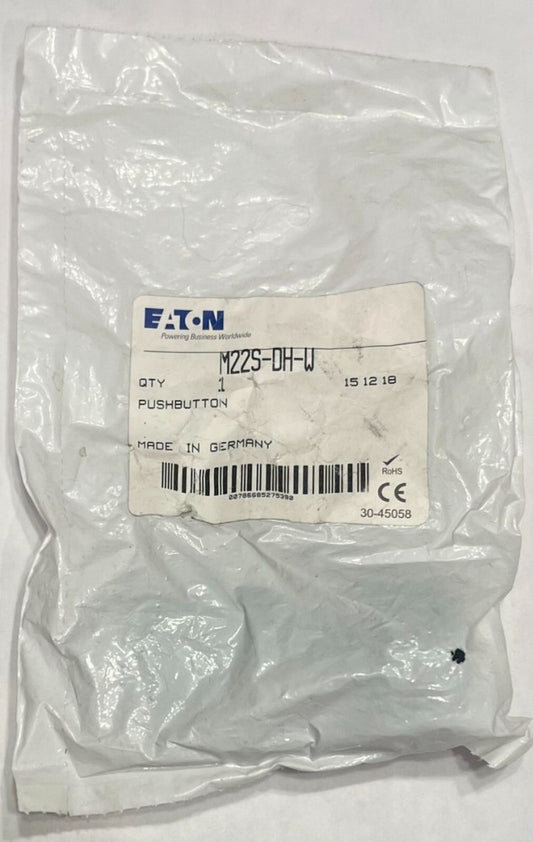 EATON M22S DH W White Push Button M22S-DH-W