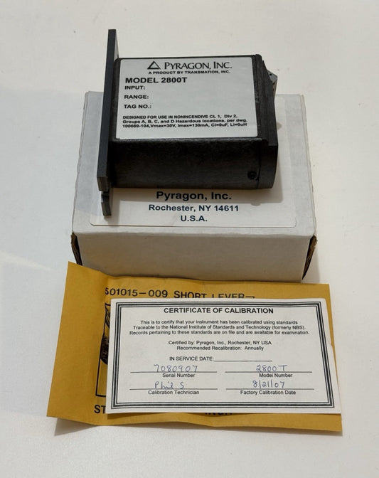 Pyragon 2800T Universal Temperature Transmitter - Unused NOS