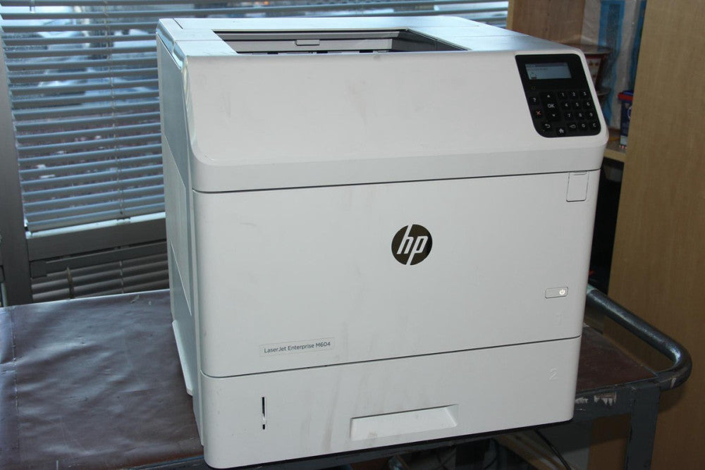 HP HEWLETT PACKARD LASERJET ENTERPRISE M604 Monochrome Printer TESTED