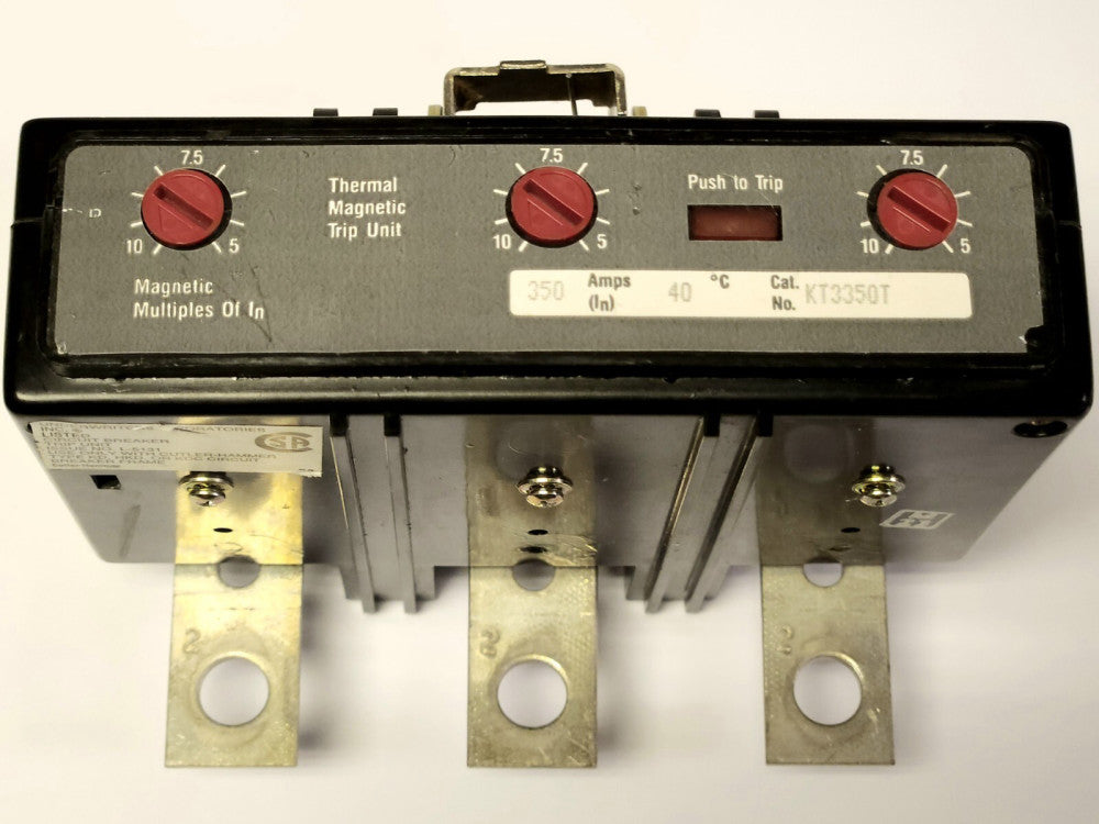 EATON CUTLER HAMMER KT3350T 3 Pole 350 AMP K Frame TRIP Unit Type KD HKD 1492D90