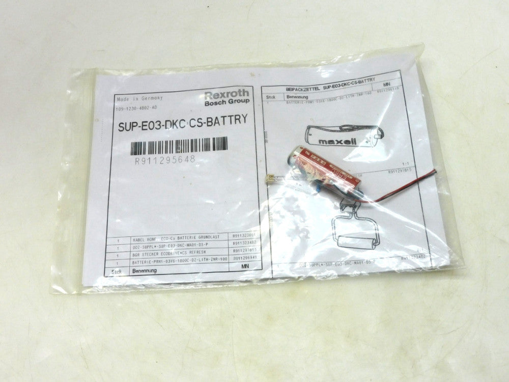 MAXELL R911296949 ER6C LITHIUM BATTERIE PRM1-03V6-1800C-D2-LITH-ZNR-100