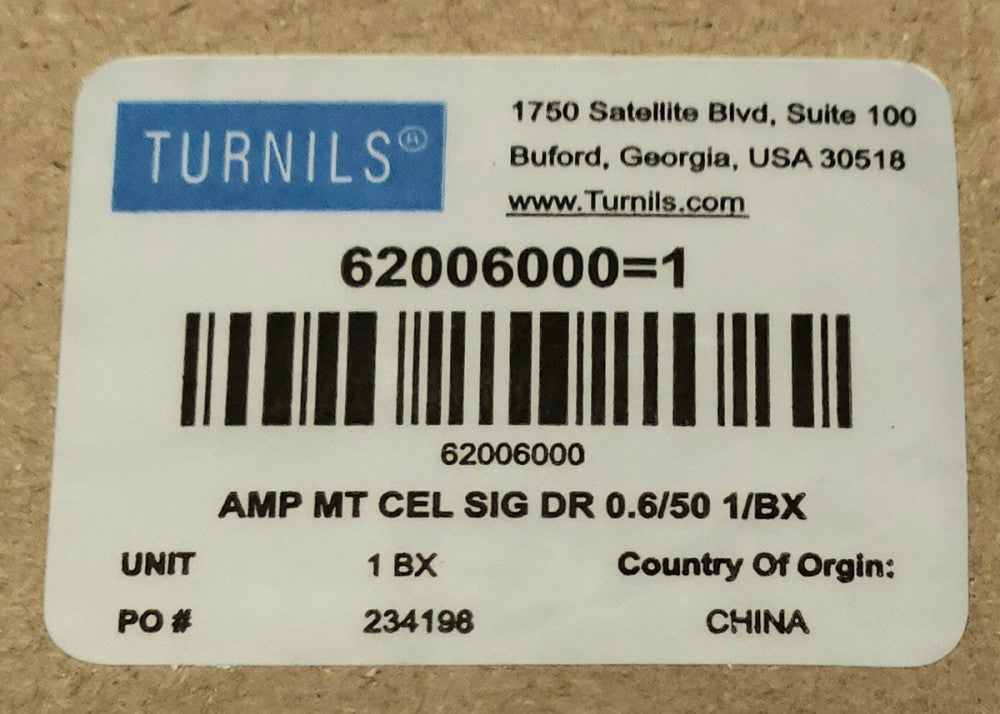 TURNILS AMPCEL 0.6/50 HONEYCOMB SHADES Motor 62006000 AMP MT CEL SIG DR