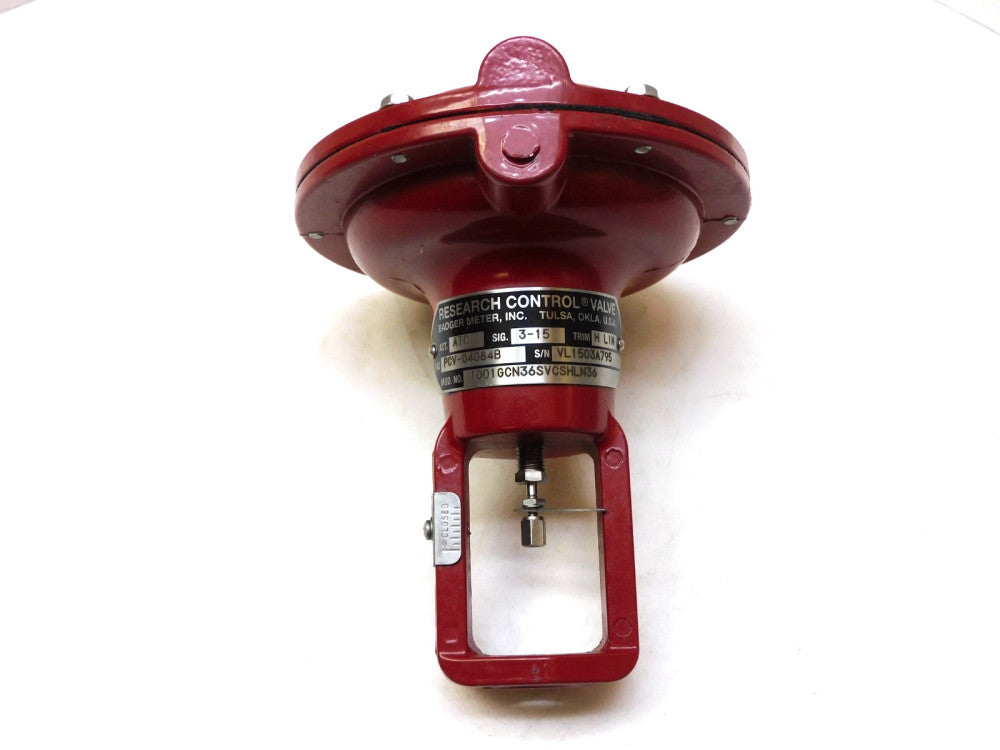 Badger Meter ATC Research Control Valve Actuator 3-15 1/8"npt 1001GCN36SVCSHLN36