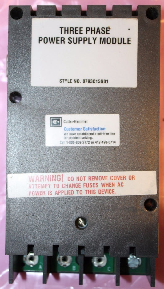 CUTLER HAMMER Three Phase Meter Relay Power Supply 8793C15G01