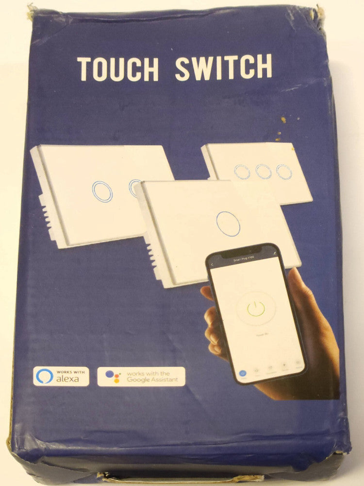 SEALED INNER PACKAGE TUYA NTWS 001 US3 W ALEXA GOOGLE WI-FI SMART TOUCH SWITCH